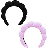 TYSSELY Spa Headbands for Washing Face Makeup Skin Care Headband Women Bubble Facial Beauty Headbands Puffy Shower Towel Band