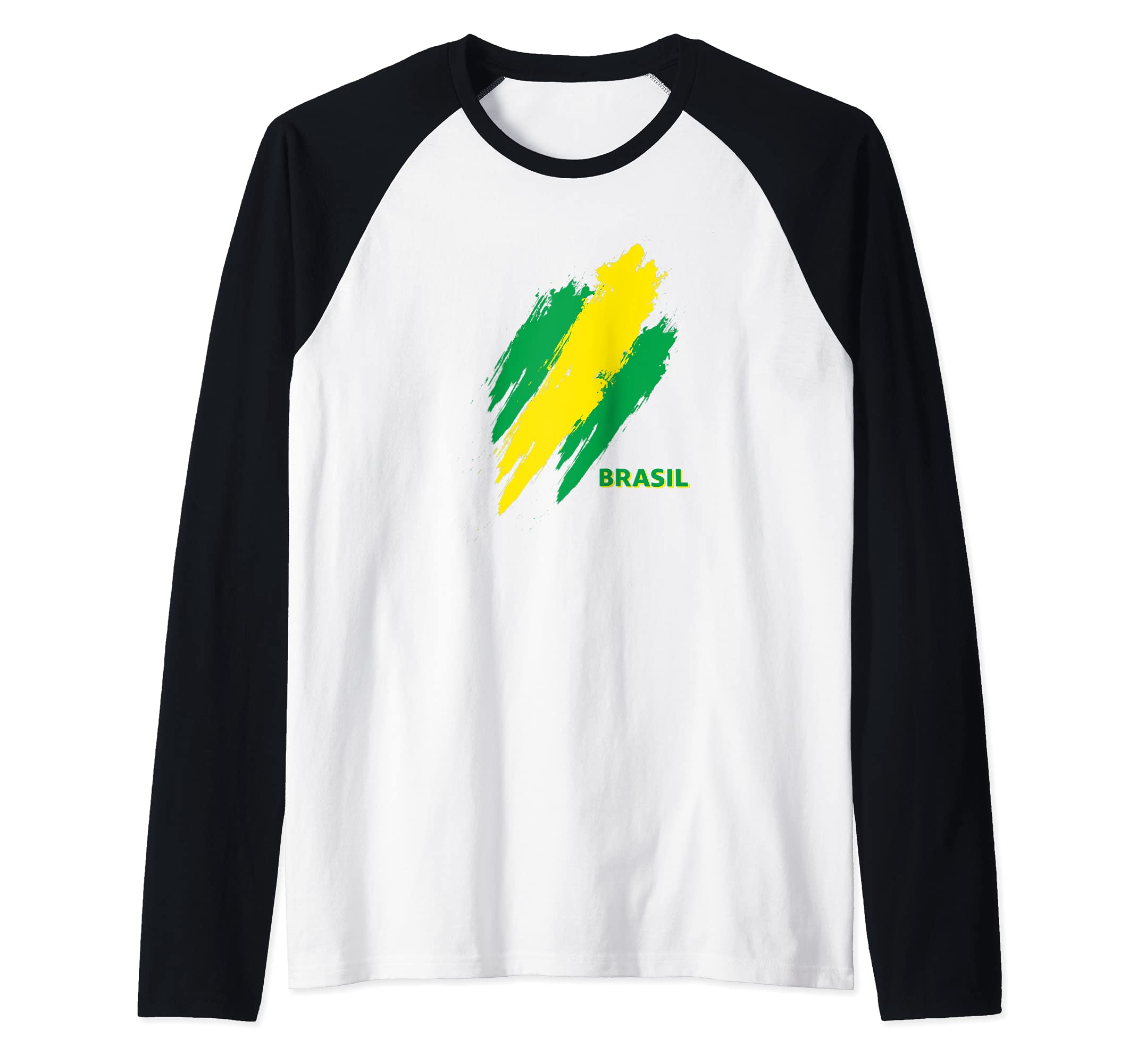 Flag Brasil Raglan Baseball Tee