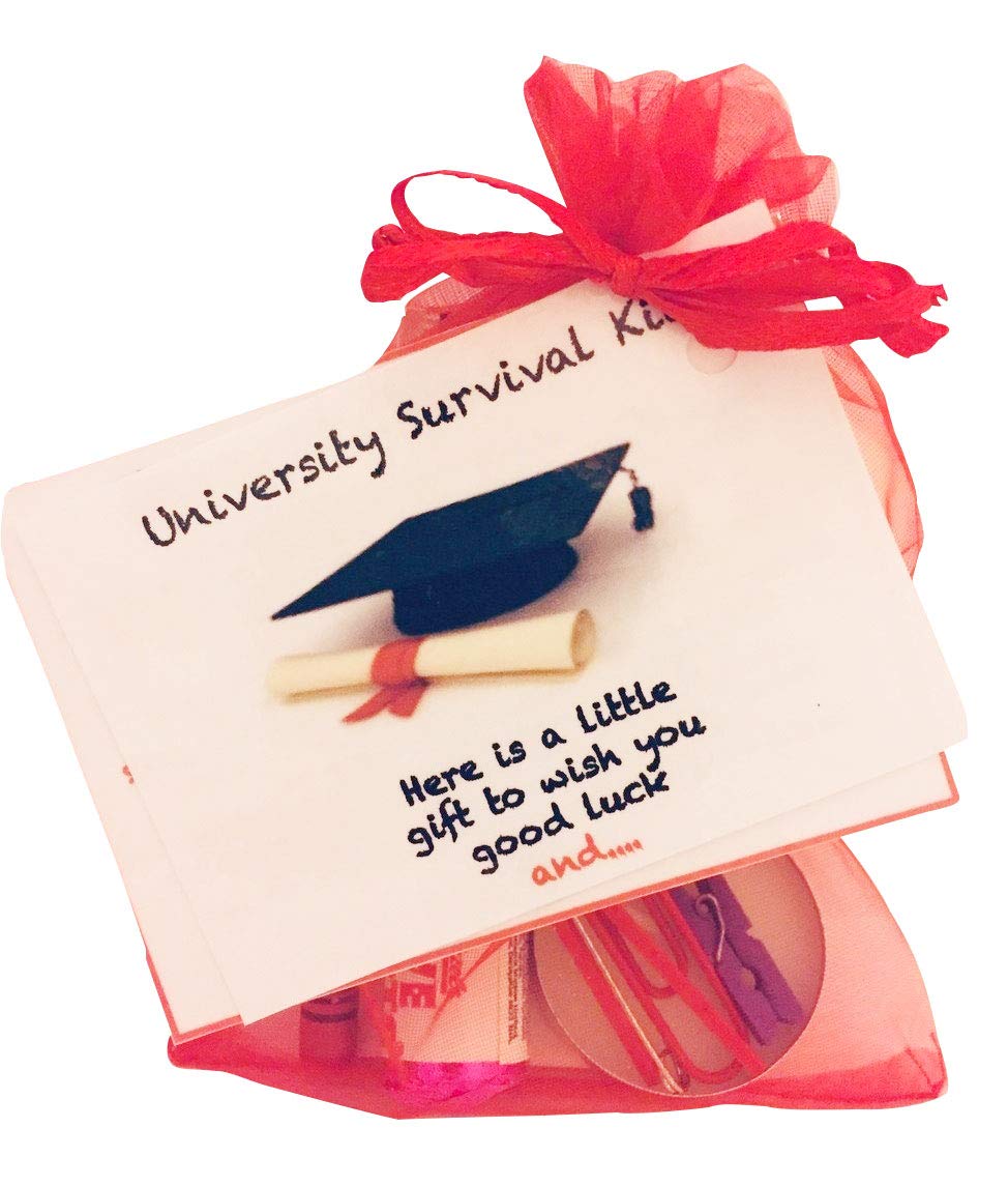 Bagsoflove Gifts University Survival Kit Unique Gift for Uni Student