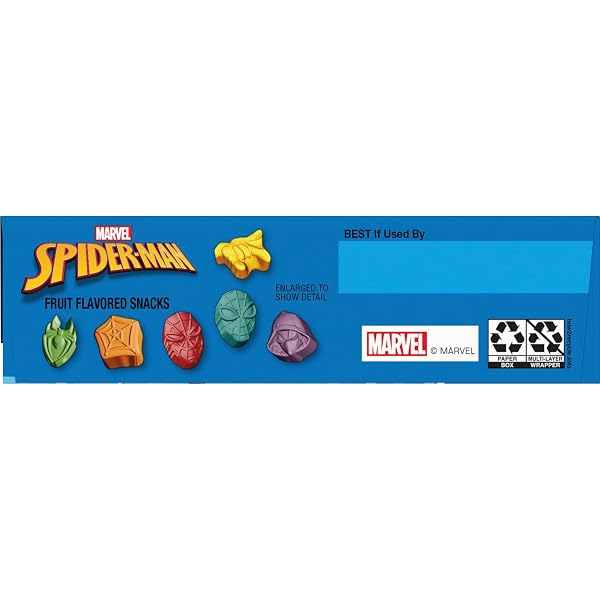 SPIDERMAN FRUIT FLAVORED SNACKS, TREAT POUCHES, GLUTEN FREE, 10 CT