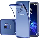 Samsung Galaxy S9 Hülle, Humixx Hochwertigem Silikon TPU Ultra Dünn Stoßfest, Anti-Fingerabdruck, Anti-Scratch Hülle Crystal Clear Weich Handyhülle Bumper Cover Schutz Schale für Samsung Galaxy S9 - Blau