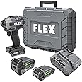 FLEX 24V Brushless Cordless 1/4-Inch 2,500 In-Lbs Torque Quick Eject Hex Impact Driver Multi-Mode Kit with 2.5Ah, 5.0Ah Lithium Batteries and 160W Fast Charger - FX1371A-2B