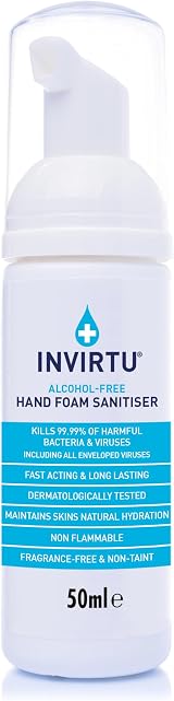 BYOTROL INVIRTU Alcohol Free Hand Sanitiser Foam 50ml Hospital Grade view 1