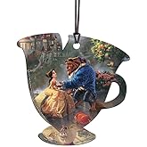 Disney - Beauty and the Beast - Thomas Kinkade - Chip Teacup Shaped Hanging Acrylic Print Accessory ACPTEACUP279