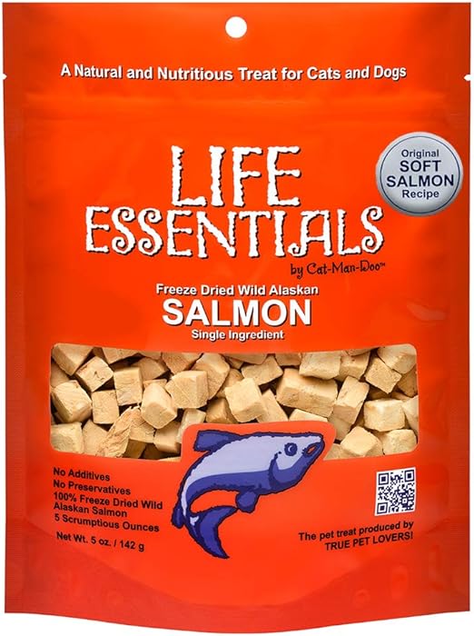 All Natural Freeze Dried Wild Alaskan Salmon Treats for Cats & Dogs
