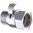 Kabter Brass Shower Flow Control Valve Shut Off Switch,Polished Chrome