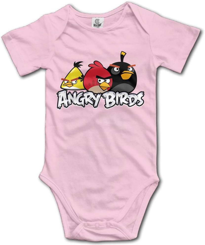 DW Infant Angry Birds Short Sleeve Climb Jumpsuit White
