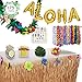 Luau Party Decorations and Supplies Complete MEGA Pack - 175 Items - Hawaiian Birthday Aloha Summer Beach Tropical Theme Decoration Set. By Illusive Supplies