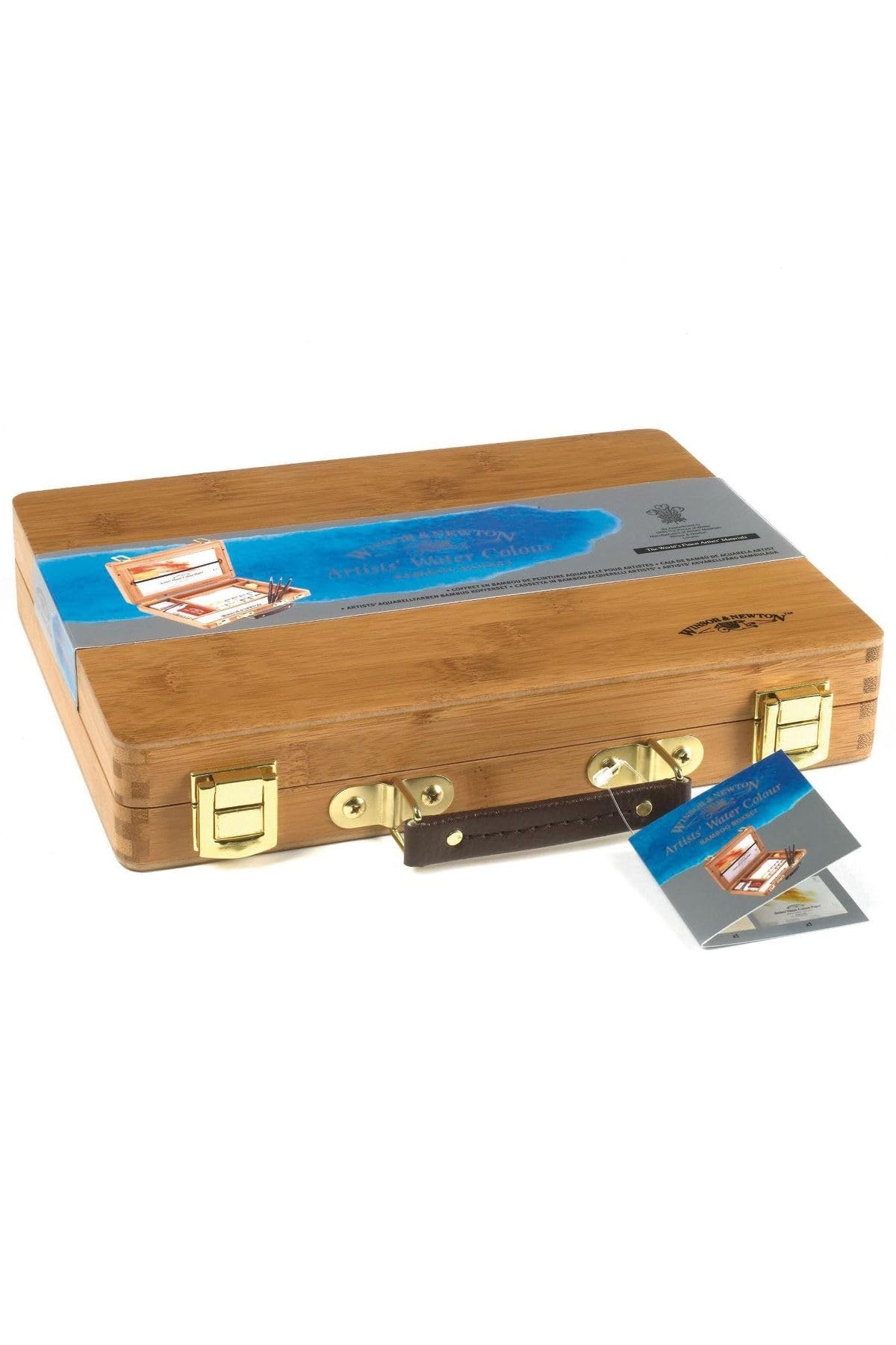 Winsor & Newton Artists' Water Colour Half Pan Bamboo Box Set