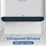 modunful Paper Towel Dispenser Wall Mounted ABS White view 3