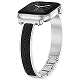 WINGLE Slim Leather Bands for Apple Watch Band