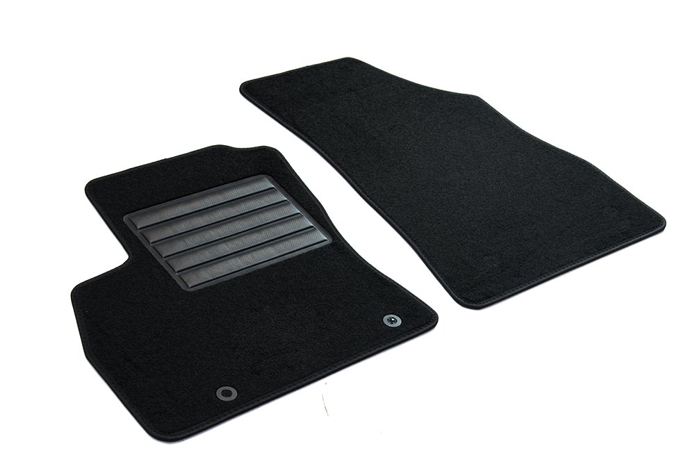MDM SP-890 Velour Car Mats for Citroen Nemo/Fiat Fiorino III/Peugeot Bipper from 06.2008 Onwards Black