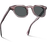 CARFIA Retro Polarized Mens Sunglasses Womens UV400 Protection, Chunky Acetate Classic Vintage Shades