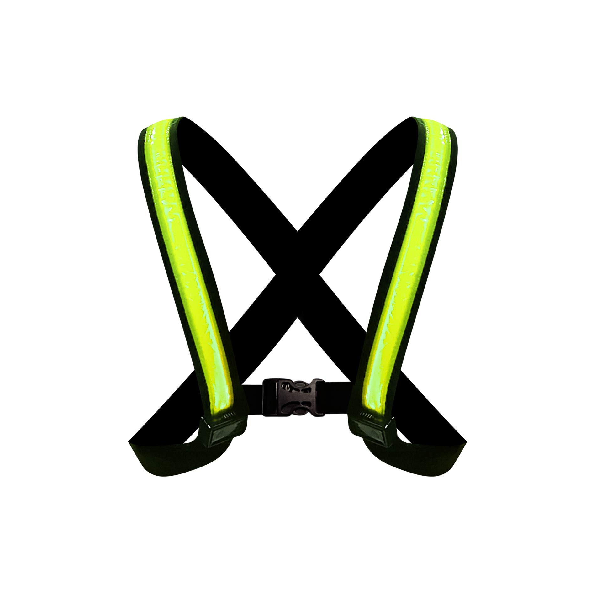 Easypix Unisex - Adult Street Glow LED Vest, Neon Green, L/XL