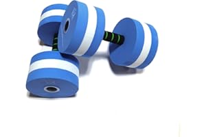 davidamy's gift Upgrade Water Aerobic Exercise Foam Dumbbells Pool Resistance 1 Pair, Water Fitness Exercises Equipment for Weight Loss