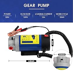 Vevitts Engine Oil Pump, Portable Electric