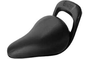 Bike Seat for Kids Waterproof Bike Saddle Handled PU Bicycle Seat Stylish Curved Replacement Kids Bike Seat