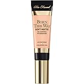 Too Faced Born This Way Soft Matte Foundation | Hydrating, Blurring, Waterproof, All-Day Oil Control Foundation that Helps Smooth Skin’s Appearance, 1 Fl Oz