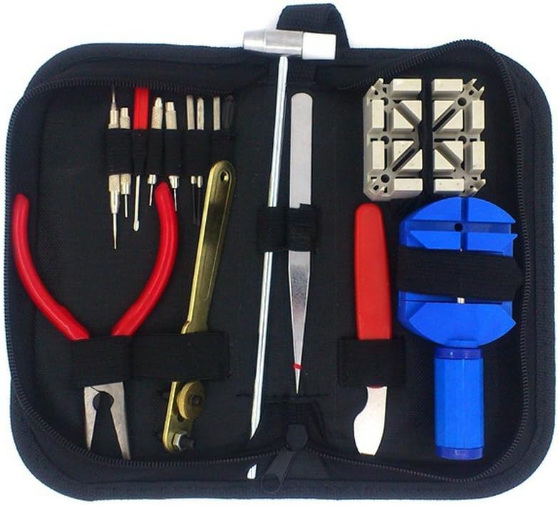 Watch Repair Tool Kit, WOPS Watches Opener Link Remover Spring Bar Tool Carrying Case