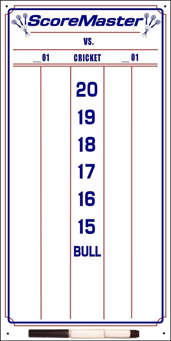 Scoremaster Dry Erase Dart Scoreboard (Small)