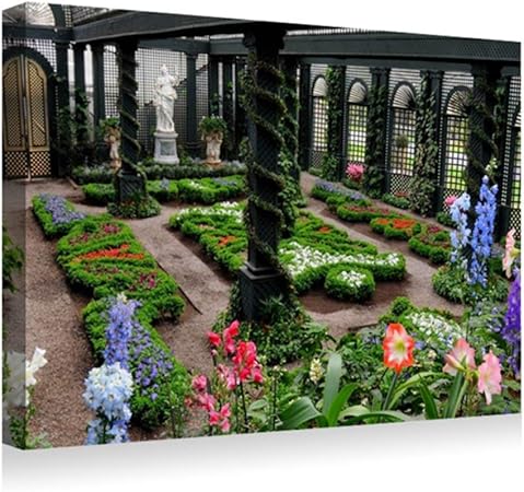 Amazon 40x60cm アートパネル ポスター 湿気を防ぐ キャンバスアート インテリア 絵画 花壇花が咲く美しい アートフレーム 取り付けやすい 装飾軽くて取り付けやすい 壁掛け アート 装飾 壁絵 ウォールステッカー オンライン通販