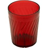 G.E.T. 2206-1-R Tahiti Shatterproof BPA-Free Plastic Tumblers, 6 Ounce, Red (Set of 12)