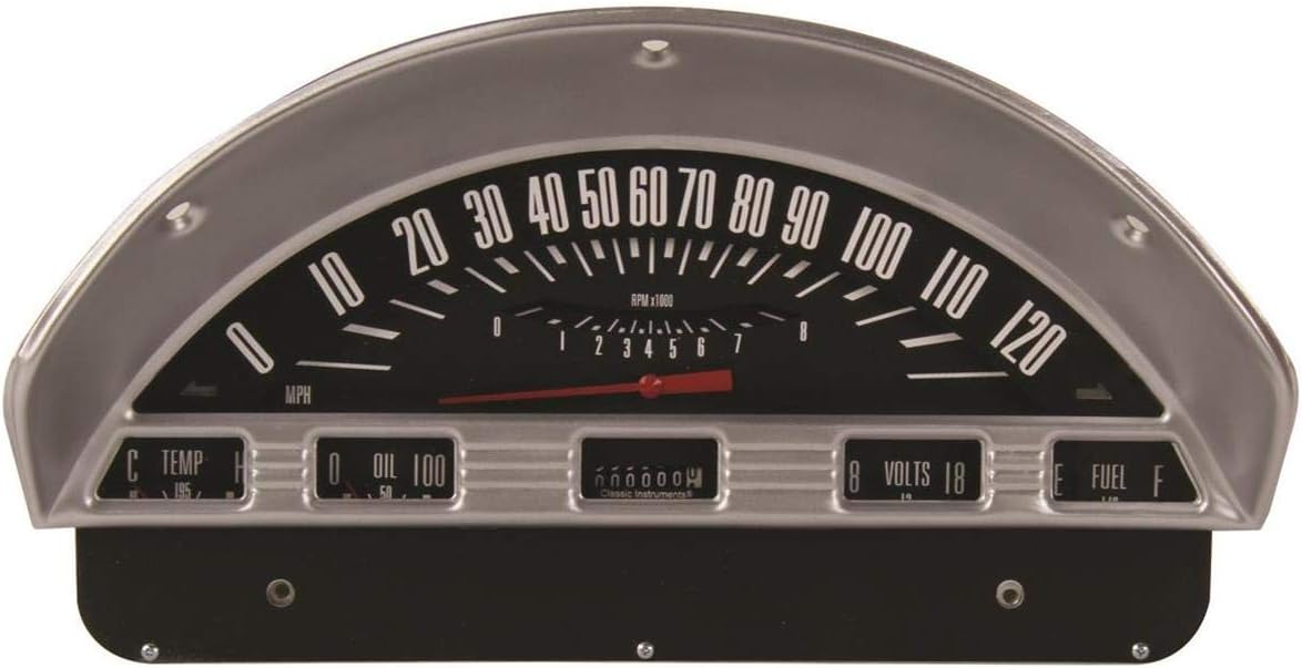 Classic Instruments 1956 Ford F-100 Truck Dash Gauge Package - Black - Complete