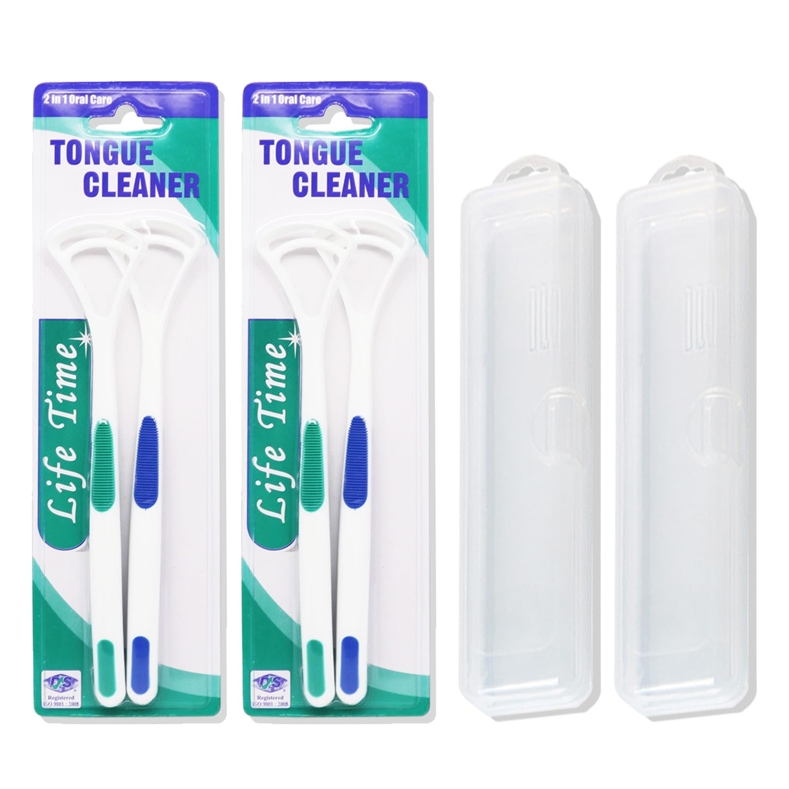 Eowppue 4-Pack Tongue Scraper Set for a Clean Mouth, Soft & Gentle Head Tongue Cleaner for Adults Oral Cleaning Care Rejuvenate Your Taste Bud Feel Confident with Fresh Oral Hygiene!