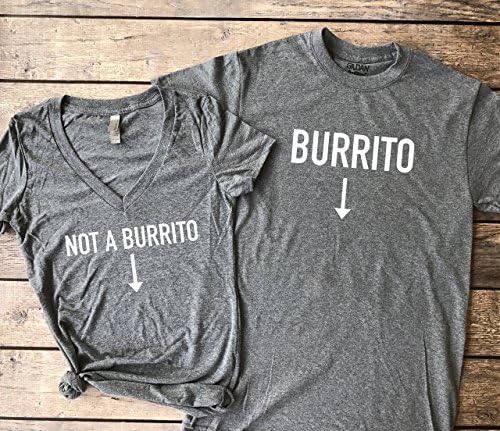 Burrito and Not a Burrito Pregnancy Announcement Shirts | Set of 2