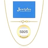 Jewlpire 925 Sterling Silver Chain Necklace Chain for Women 1.1mm Cable Chains Necklace Upgraded Spring-Ring Clasp - Thin & Sturdy Women's Chains Necklaces 14 16 18 20 22 24 Inch