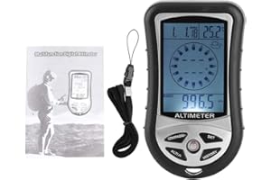 Digital Altimeter Barometer, Portable Electronic Weather Tool with Durable ABS Construction Long Service Life and Accurate We