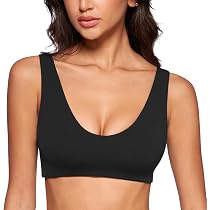 INGIA Womens U-Neck Sports Bra Padded U Back Medium Impact Fitness ...