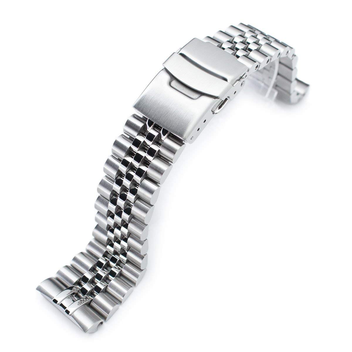 MiLTAT 22 mm Super-J Louis Metal Bracelet for Seiko New Turtles SRP777 SRPA21 Brushed, silver, L, Classic