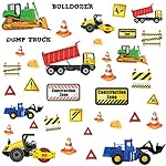 RoomMates RMK2330SCS  Construction Trucks Peel and Stick Wall Decals