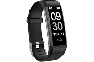 Stiive Fitness Tracker with Heart Rate Monitor, Waterproof Activity and Step Tracker for Women and Men, Pedometer Watch with 