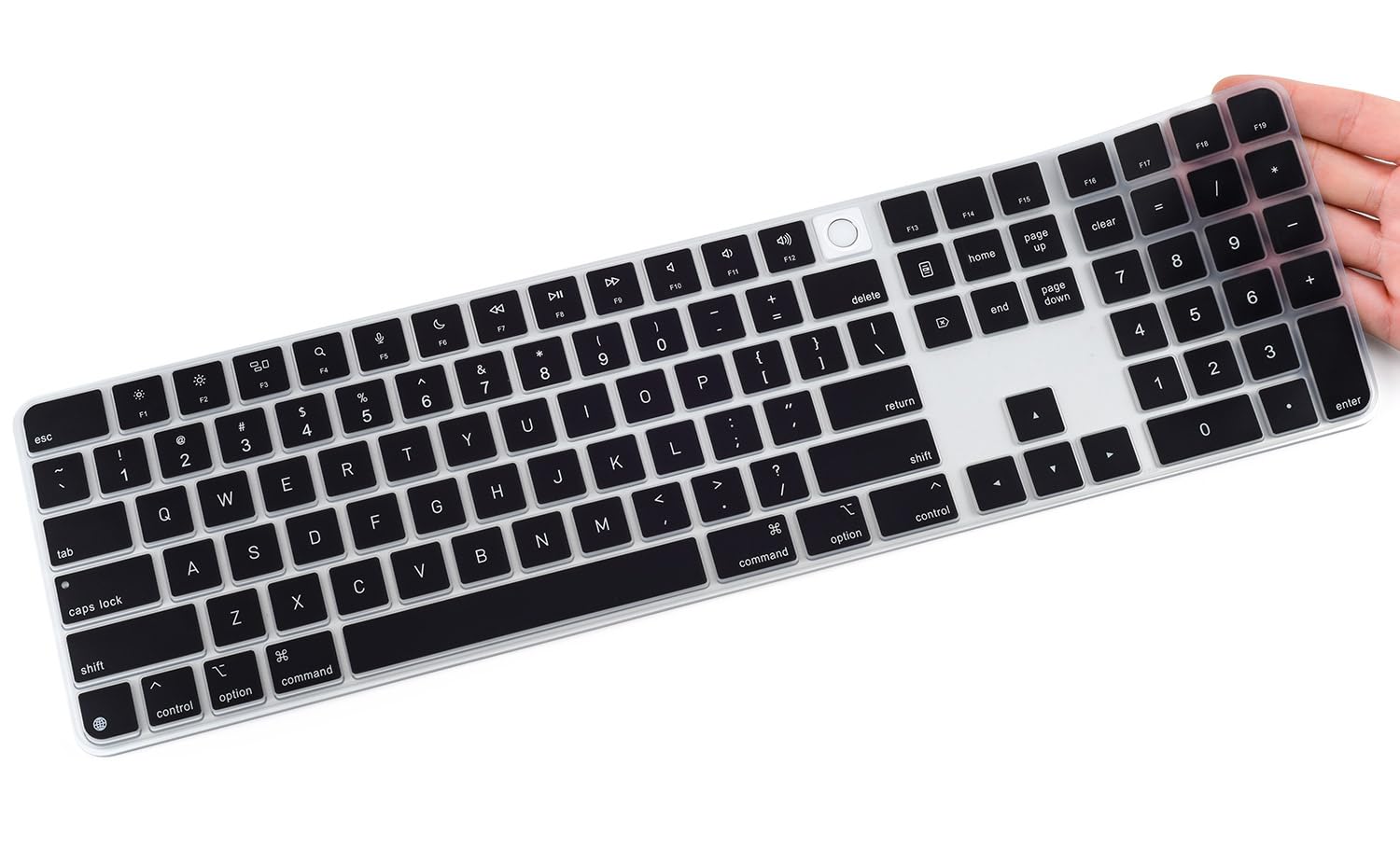 Photo 1 of CaseBuy Keyboard Cover for 2024 Apple Magic Keyboard with Touch ID & Numeric Keypad Model A3119 Ultra Thin Protector iMac M4 Accessories(US Version)