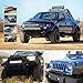 OFFROADTOWN 18Inch LED Light Bar Bumper Driving Lights Quad Row Spot Flood Combo Off Road LED Light Waterproof Fog Lights for Truck Pickup SUV UTV ATV Boat