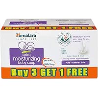 Himalaya Extra Moisturizing Baby Soap (75g, Buy 3 Get 1 Free)