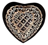 Rings of Love Funeral Cremation Urn for Human Ashes - Hand Made in Brass and Hand Engraved - Fits Cremated Remains of Adults as Well as the ashes of dogs, cats or other pets - Display Burial Urn at Home or Office (Heart Keepsake)