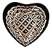 Rings of Love Funeral Cremation Urn for Human Ashes - Hand Made in Brass and Hand Engraved - Fits Cremated Remains of Adults as Well as the ashes of dogs, cats or other pets - Display Burial Urn at Home or Office (Heart Keepsake)