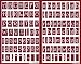 Over 'n' Over Reusable Self-Stick Etching Stencil for Glass (or Stamping) - Bundle of Two Sets - Lowercase Alphabet and Capital Letters with Numerals