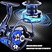 TROUTBOY Spinning Fishing Reel -Unique Main Body, T6 Doluble Anodized Aluminum Spool,13+1 Double Shielded Stainless Steel Ball Bearings, Free Spare Graphite Spool