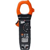 Klein Tools CL910 Digital Clamp Meter, 2000A AC/DC Auto Ranging &amp; Worklight | with TRMS, AC/DC Volt, Current, LoZ, Resistance, Continuity, Frequency, Duty-Cycle, Capacitance, More