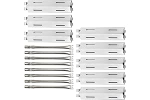 Hisencn Grill Replacement Parts for Members Mark GR2039201-MM-00, 17 inch Heat Plates, Grill Burners Replacement for Bakers and Chefs ST1017-012939 SAMS Club and Grill Chef BIG-8116, Uniflame (8 Pack)
