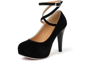 Mostrin Fashion Vintage Womens Small Bowtie Platform Pumps Ladies Sexy High Heeled Shoes