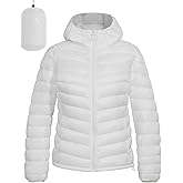 Pioneer Camp Women's Packable Puffer Jacket Winter Light Weight Water-Repellent Quilted Coat with Hood