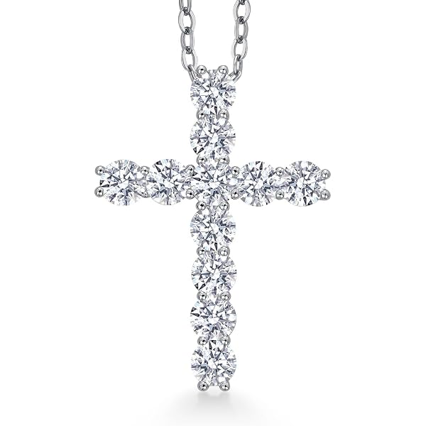 Pendentif Croix En Argent Sterling 925 Avec Zircone - Breloque Pour Bracelet Ou Collier, Bijou Religieux, Cadeau Pour Femme Ou Homme - 2