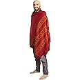 Om Shanti Crafts Meditation or Prayer Shawl or Plain Blanket, Wool Shawl/Wrap, Oversize Scarf. Unisex