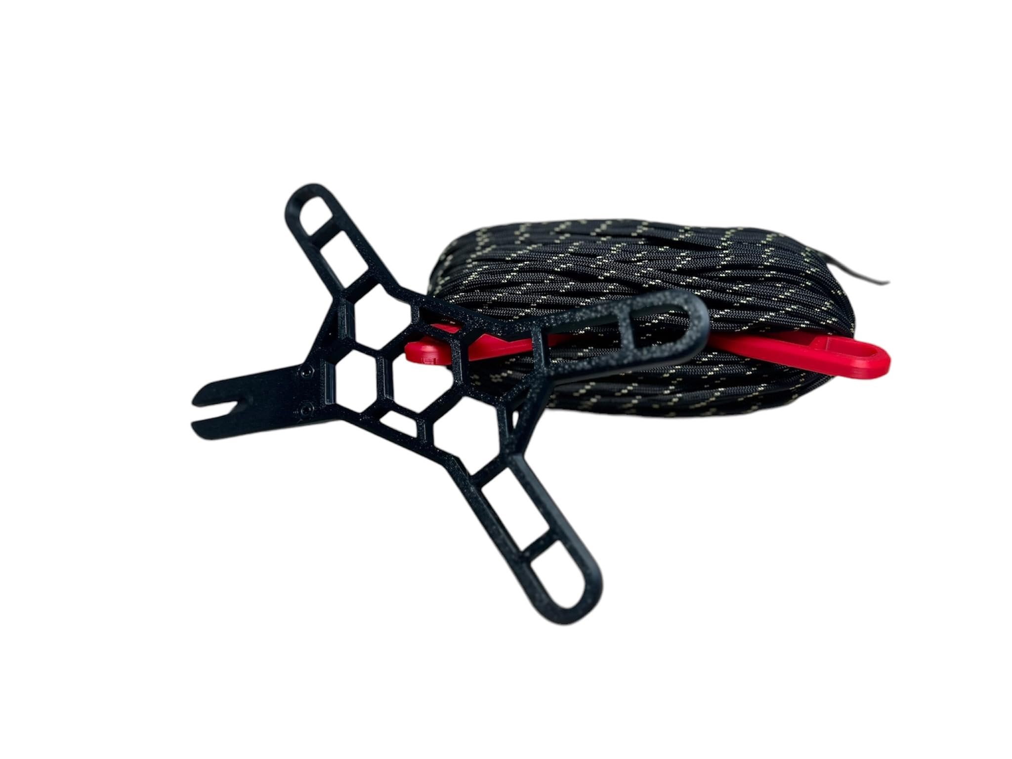 Paracord Winder Parachute Rope Spool Holder, Paracord Spool Tool, Black, Made in the UK