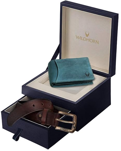WildHorn Leather Wallet Combo | Leather Wallet for Men | Wallet for Men Leather | Wallet and